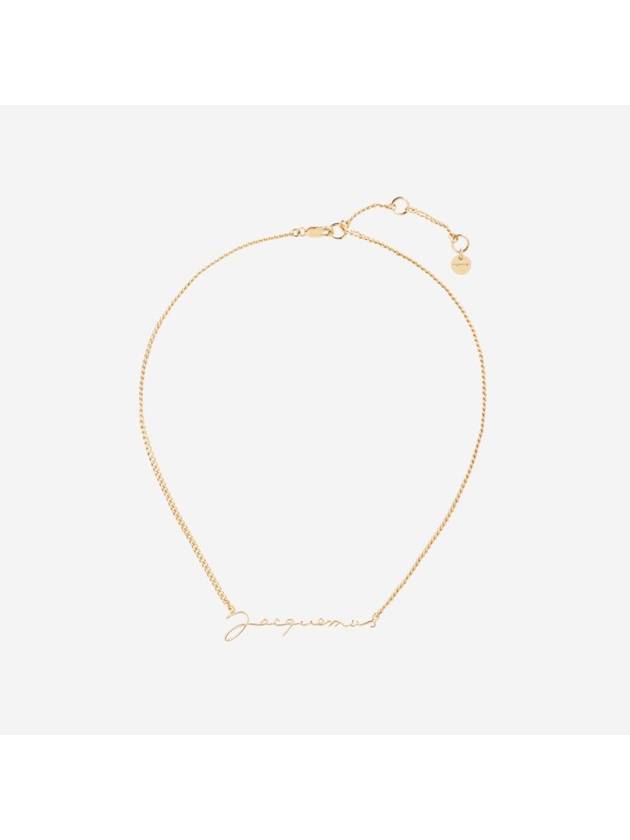 La Chain Signature Logo Chain Necklace Gold - JACQUEMUS - BALAAN 1