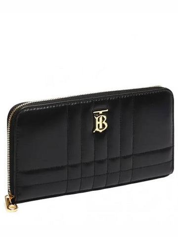 Quilted leather Lola zipper long wallet women - BURBERRY - BALAAN 1