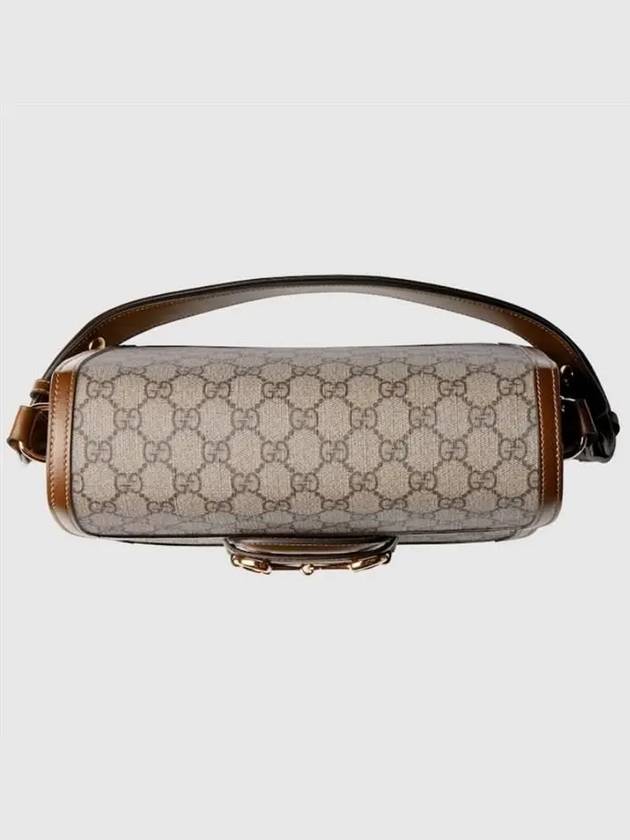 Horsebit 1955 GG Supreme Shoulder Bag Brown - GUCCI - BALAAN 3