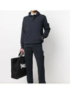 Wappen Patch Cotton Hoodie Navy - STONE ISLAND - BALAAN 7