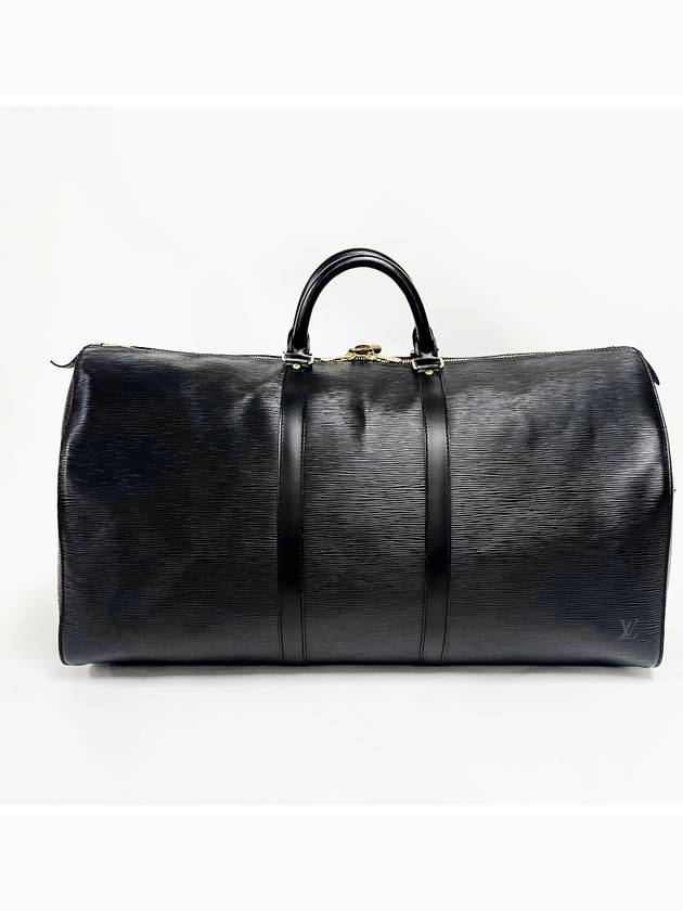 Epi Black Keepall 55 Boston Travel Bag - LOUIS VUITTON - BALAAN 4