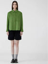 outer trendy corduroy shirt green - VOYONN - BALAAN 5