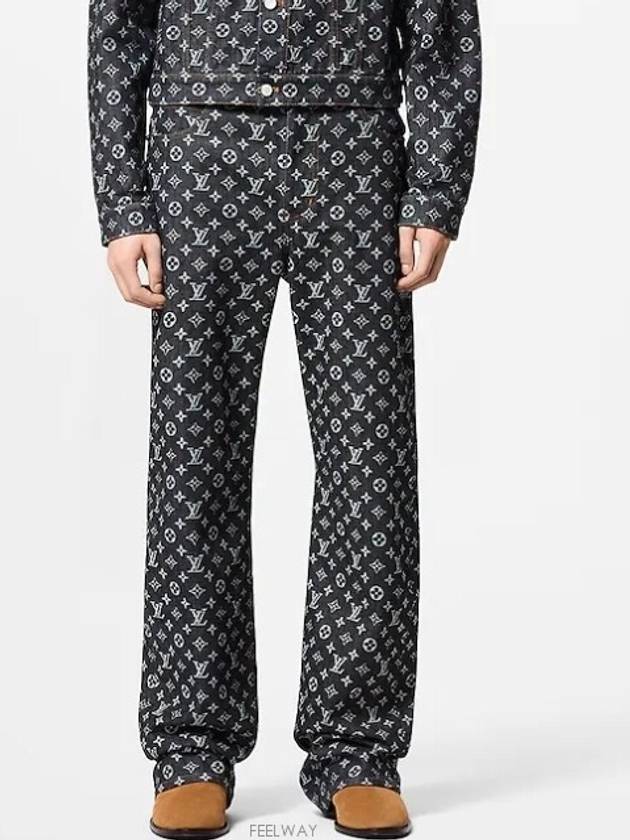 1AFX32 Monogram Jacquard Denim Skate Pants - LOUIS VUITTON - BALAAN 3