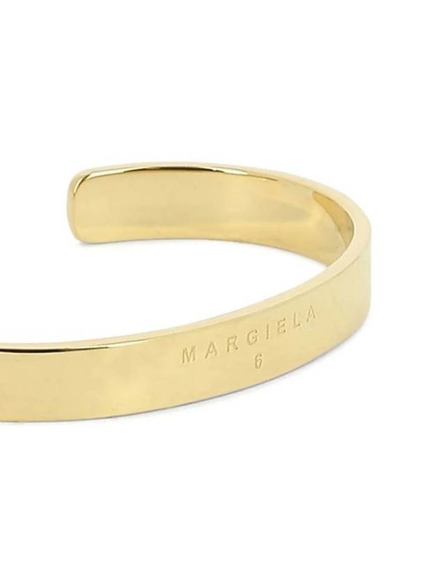 Minimal Logo Cuff Bracelet Gold - MAISON MARGIELA - BALAAN 3