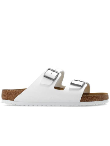 Birkenstock ‘Arizona BS’ Slides, Men's, White - BIRKENSTOCK - BALAAN 1