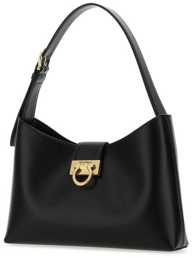 Trifolio Shoulder Bag Black - SALVATORE FERRAGAMO - BALAAN 3