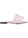 Women's Lido Leather Slippers Cameo - BOTTEGA VENETA - 5