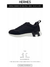 H202934Z H02 Bouncing Canvas Suede Goat Skin Sneakers Noir Men’s Shoes TEO - HERMES - BALAAN 2