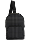 Check Sling Bag Black - BURBERRY - BALAAN 8