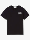 Mini Handwriting Classic Short Sleeve T-Shirt Black - MAISON KITSUNE - BALAAN 2