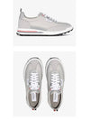 Men's Heavy Athletic Mesh Tech Runner Low Top Sneakers Grey - THOM BROWNE - BALAAN 5