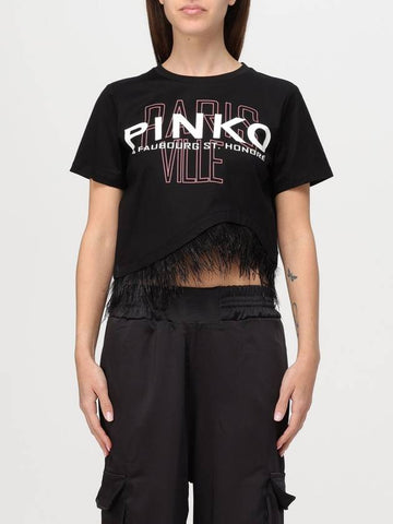 T-shirt Pinko con piume - PINKO - BALAAN 1