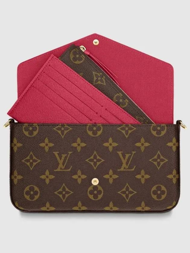 Felicie Pochette Monogram Shoulder Bag Fuchsia Brown - LOUIS VUITTON - BALAAN 8