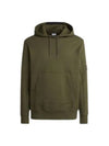 Diagonal Raised Fleece Hoodie Ivy Green - CP COMPANY - BALAAN 2