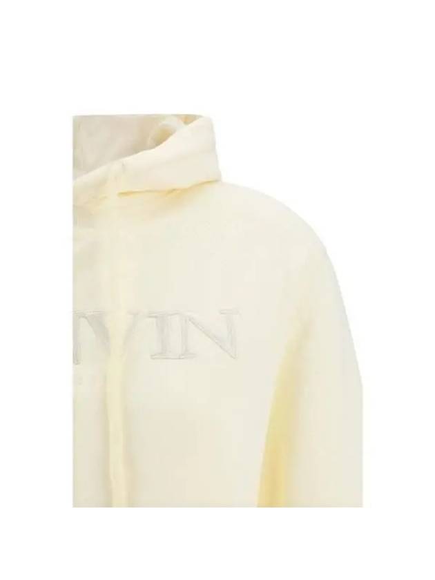 Classic Embroidered Paris Hoodie White - LANVIN - BALAAN 4