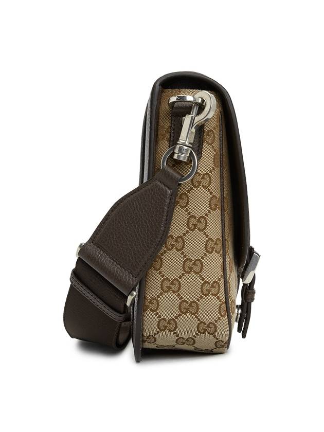 GG Canvas Leather Cross Bag Beige Brown - GUCCI - BALAAN 3