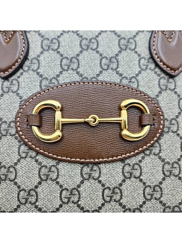 Gucci 621220 GG Supreme Canvas Horsebit 1955 Small Top Handle 2WAY - GUCCI - BALAAN 6