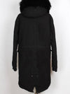 Mr and Mrs Spur Black Fur Hooded Jacket M - MR & MRS ITALY - BALAAN 4