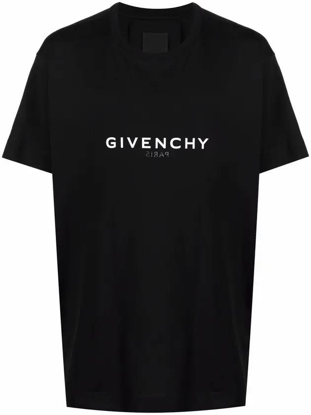 reverse logo short sleeve t-shirt black - GIVENCHY - BALAAN 1