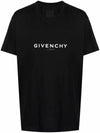 Reverse Logo Short Sleeve T-Shirt Black - GIVENCHY - BALAAN 1