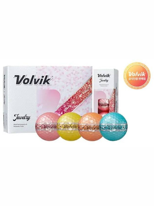 Jewelry 3-piece rainbow golf ball - VOLVIK - BALAAN 2