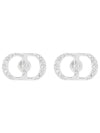 CD Icon Logo Earrings Silver - DIOR - BALAAN 1