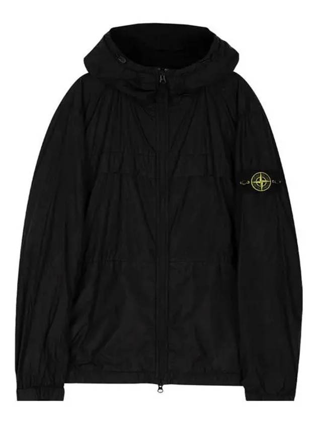 Garment Dyed Crinkle Reps R-Nylon Jacket Black - STONE ISLAND - BALAAN 2