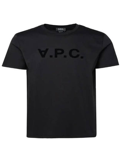 VPC Logo Organic Cotton Short Sleeve T-Shirt Black - A.P.C. - BALAAN 2