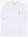 Speedy Fox Patch Comfort Short Sleeve T-Shirt White - MAISON KITSUNE - BALAAN 3