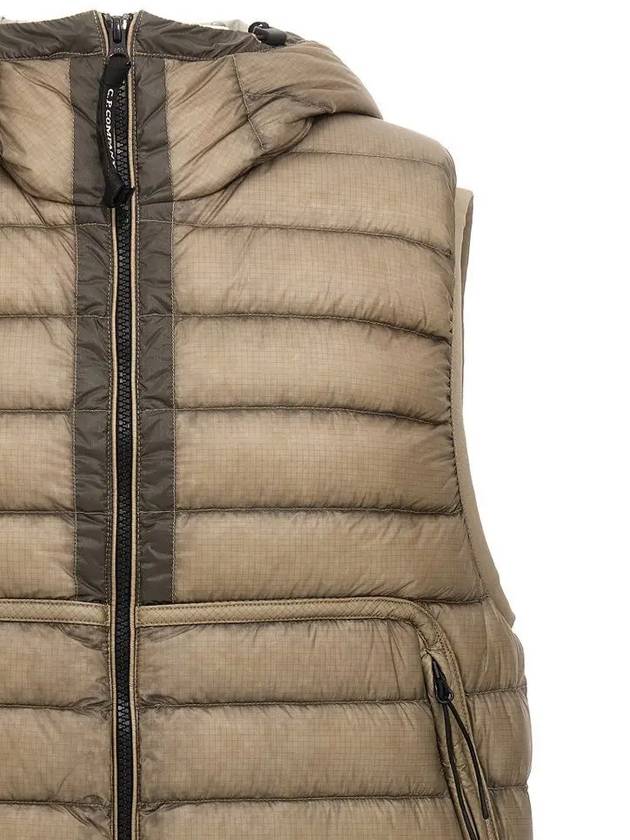 D.D. Shell Goggles Down Vest Beige - CP COMPANY - BALAAN 4