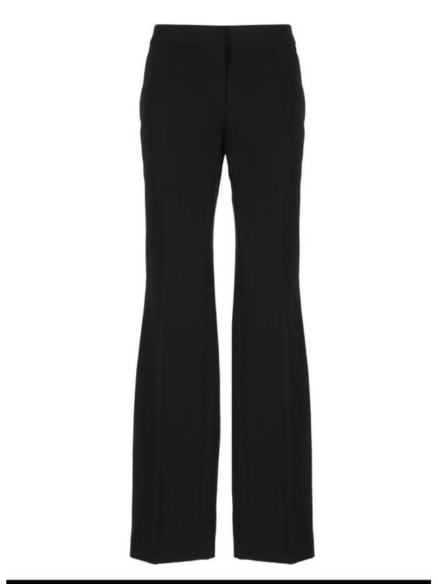 Wool Flare Straight Pants Black - JIL SANDER - BALAAN 1