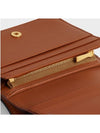 Triomphe Compact Canvas Half Wallet Tan - CELINE - BALAAN 4