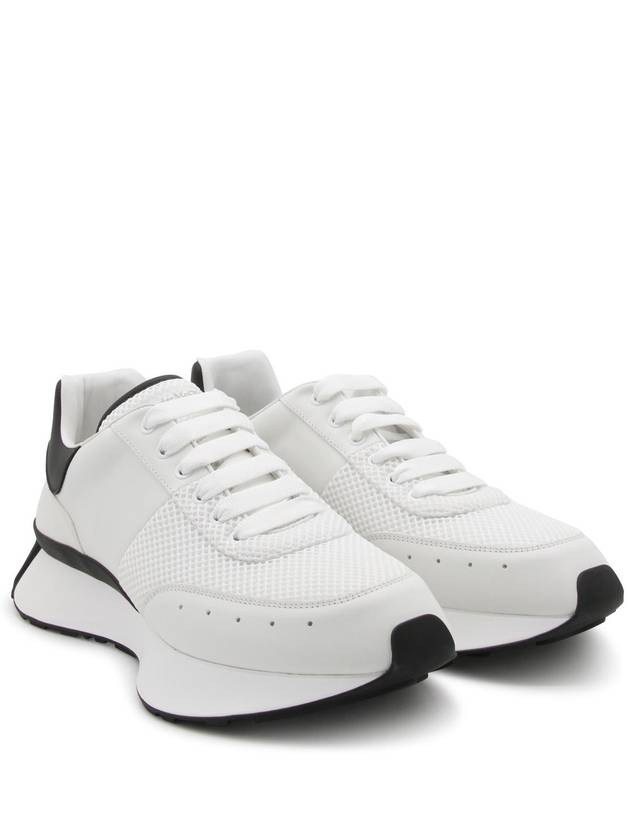 24FW Sneakers 796138 WIDNQ 9089 WHITE BLACK - ALEXANDER MCQUEEN - BALAAN 4