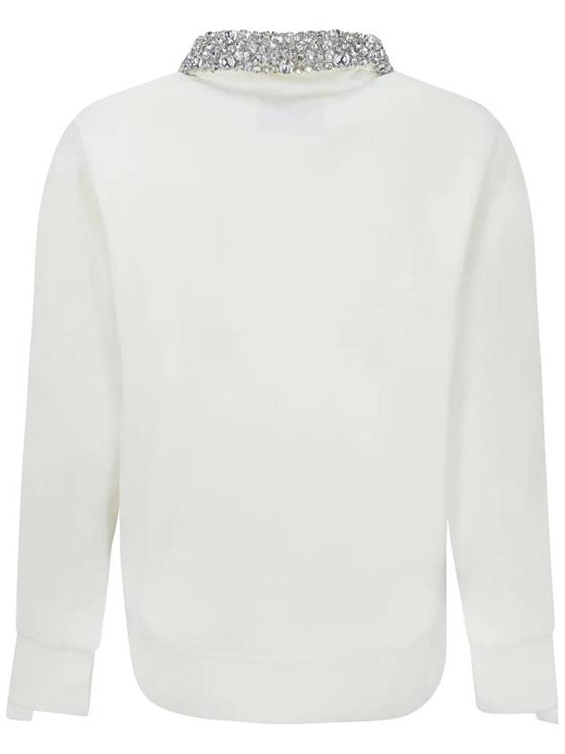 crystal-embellished zip-up sweatshirt - GOLDEN GOOSE - BALAAN 3