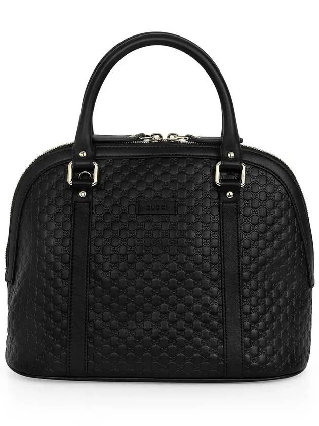 Micro GG Ssima Dome Tote Bag Black - GUCCI - BALAAN 6