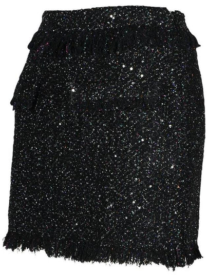 Msgm Black Wool Blend Skirt - MSGM - BALAAN 2