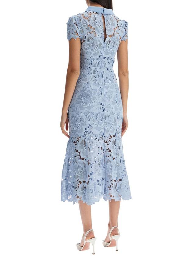 floral lace midi dress with eight - SELF PORTRAIT - BALAAN 3