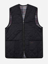 Quilted Waistcoat Zip In Liner Vest Black - BARBOUR - BALAAN 3