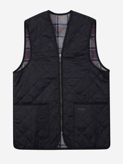 Quilted Waistcoat Zip In Liner Vest Black - BARBOUR - BALAAN 2