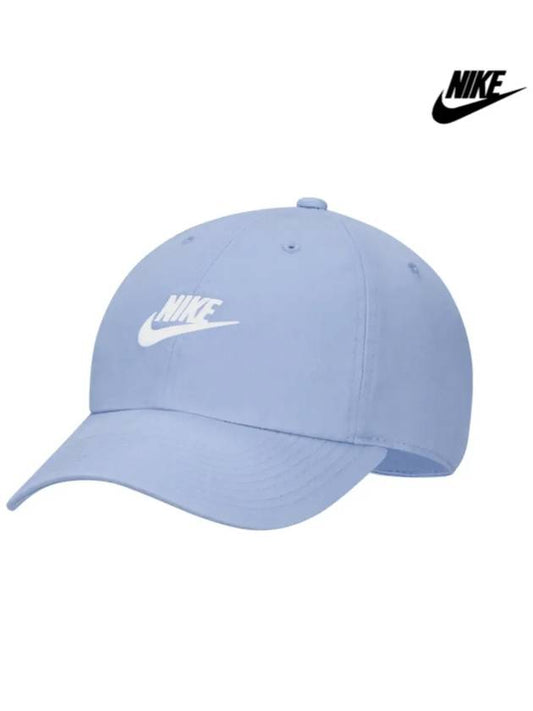 H86 Futura Washed Swoosh Ball Cap Cobalt Blue - NIKE - BALAAN 1