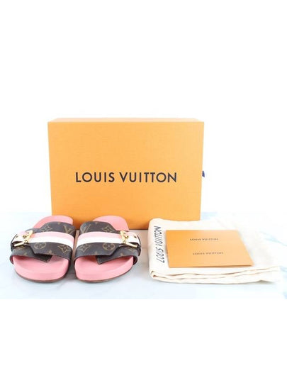 Monogram Velcro Gold Sandals 35 5 225 - LOUIS VUITTON - BALAAN 2