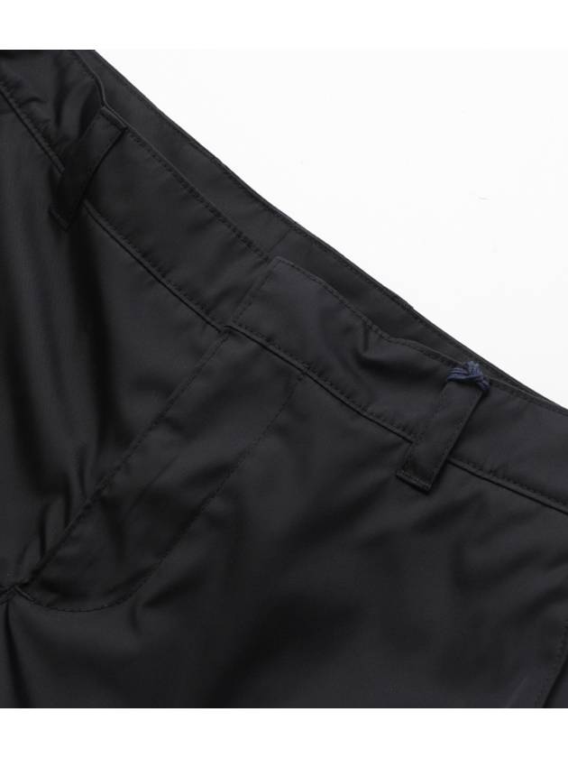 Re-Nylon Buckle Strap Pocket Track Pants Black - PRADA - BALAAN 4