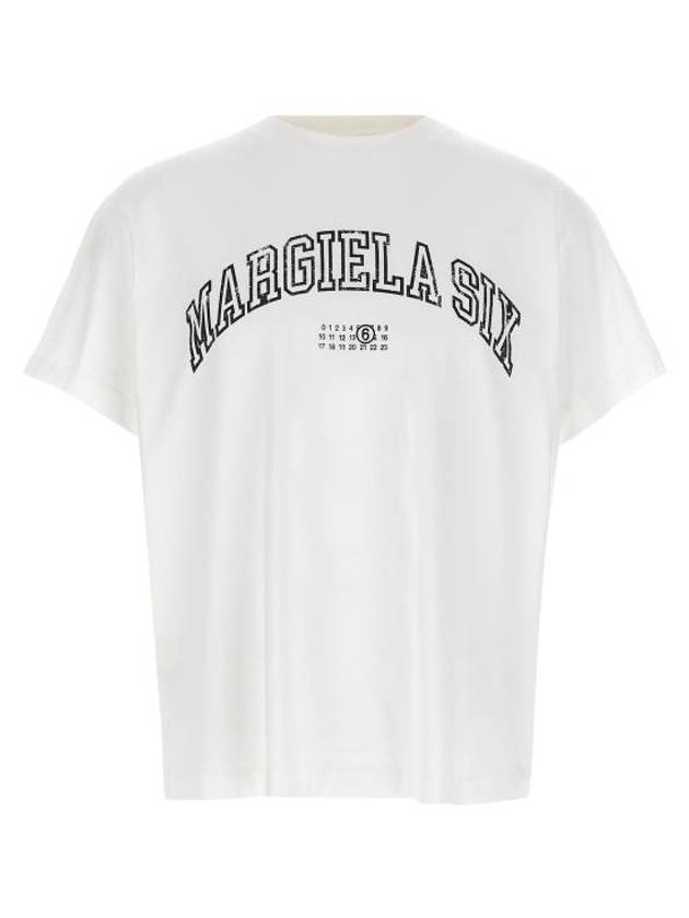 Logo Print Short Sleeve T-Shirt White - MAISON MARGIELA - BALAAN 1