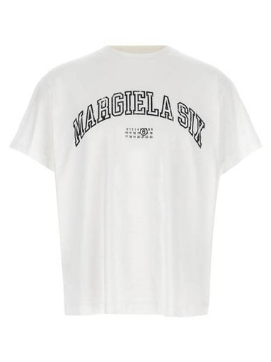 Logo Print Short Sleeve T-Shirt White - MAISON MARGIELA - BALAAN 1