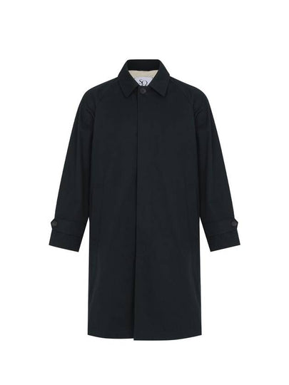 Balmacaan Trench Coat Dark Navy - SOLEW - BALAAN 2