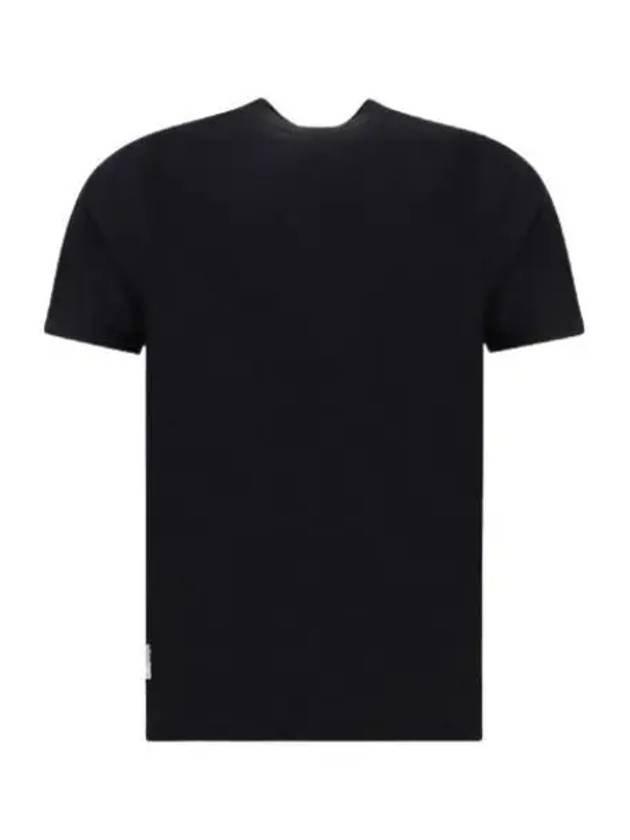 Shadow Back Graphic Print Short Sleeve T-Shirt Black - STONE ISLAND - BALAAN 2