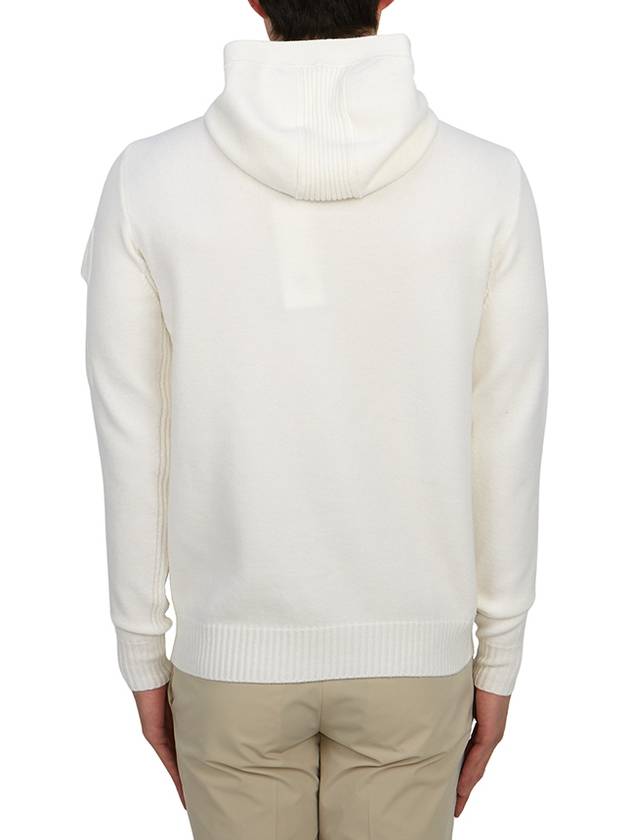 Metropolis Hooded Knit Top White - CP COMPANY - BALAAN 5