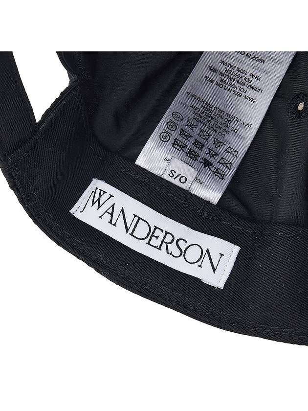 Anchor Logo Baseball Cap Black - JW ANDERSON - BALAAN 11