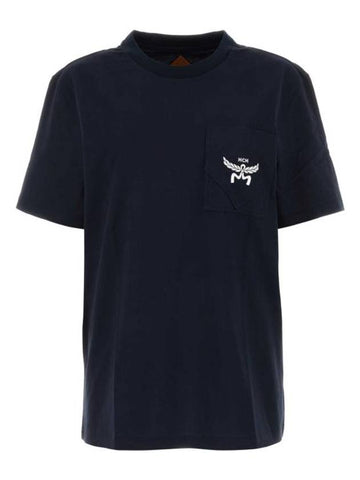 Short Sleeve T-Shirt MHTESBC02 VD Blue - MCM - BALAAN 1