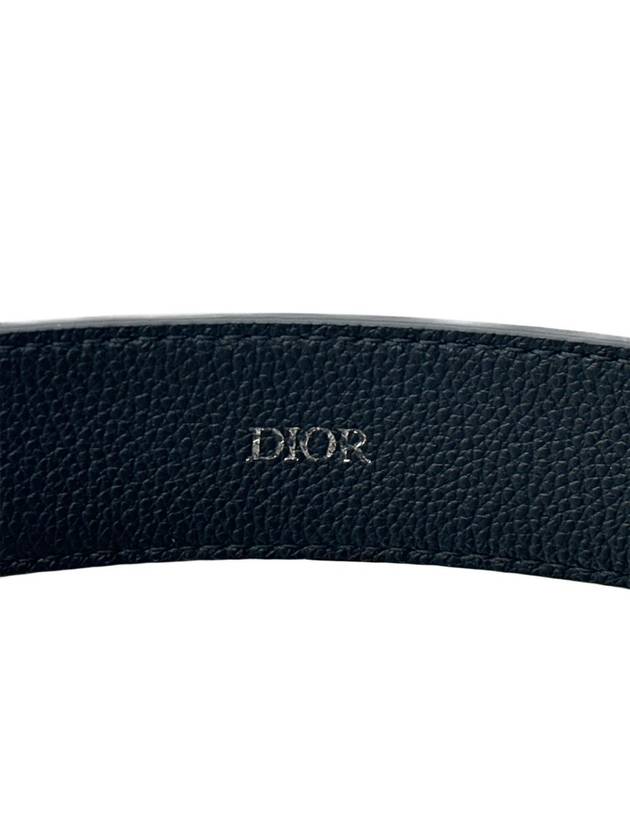 Gravity Black Leather Belt 4333RUFLG - DIOR - BALAAN 6